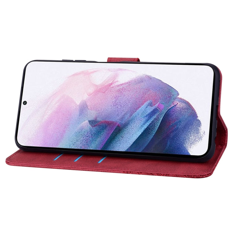 For Samsung Galaxy S21 FE 5G Geometric Mandala Embossed Leather Phone Case