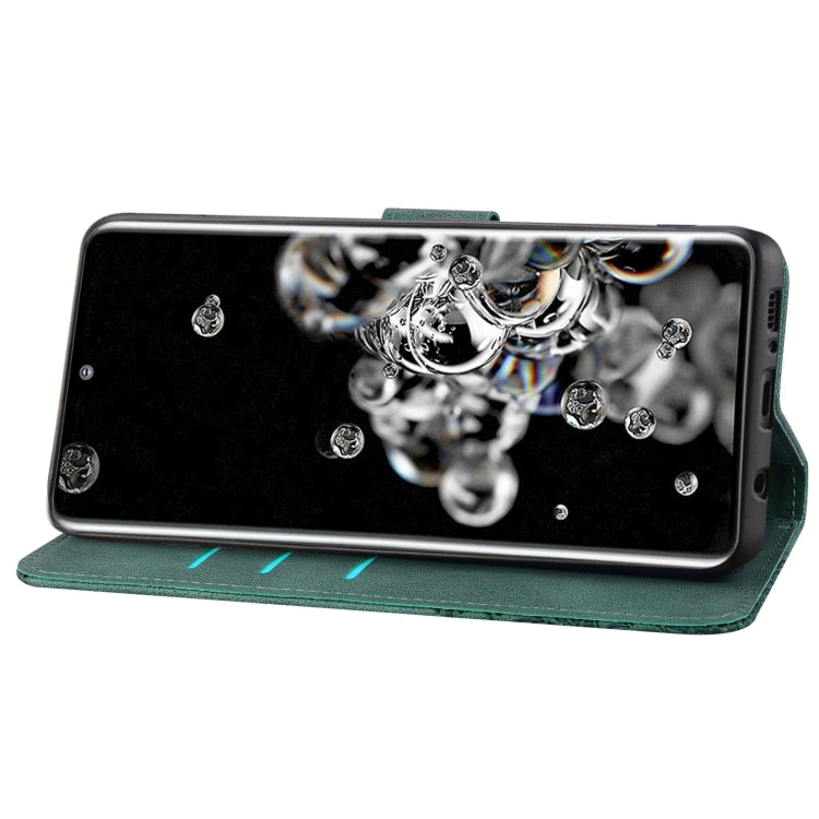 For Samsung Galaxy S21 Ultra 5G Geometric Mandala Embossed Leather Phone Case