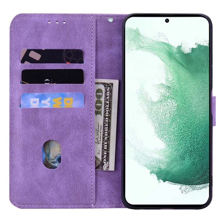 For Samsung Galaxy S22 5G Geometric Mandala Embossed Leather Phone Case