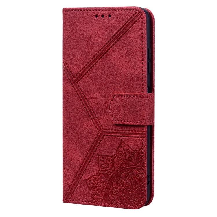 For Samsung Galaxy S22+ 5G Geometric Mandala Embossed Leather Phone Case