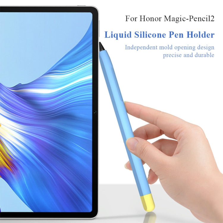 Contrasting Color Series Liquid Silicone Protective Case For Honor Magic Pencil 2