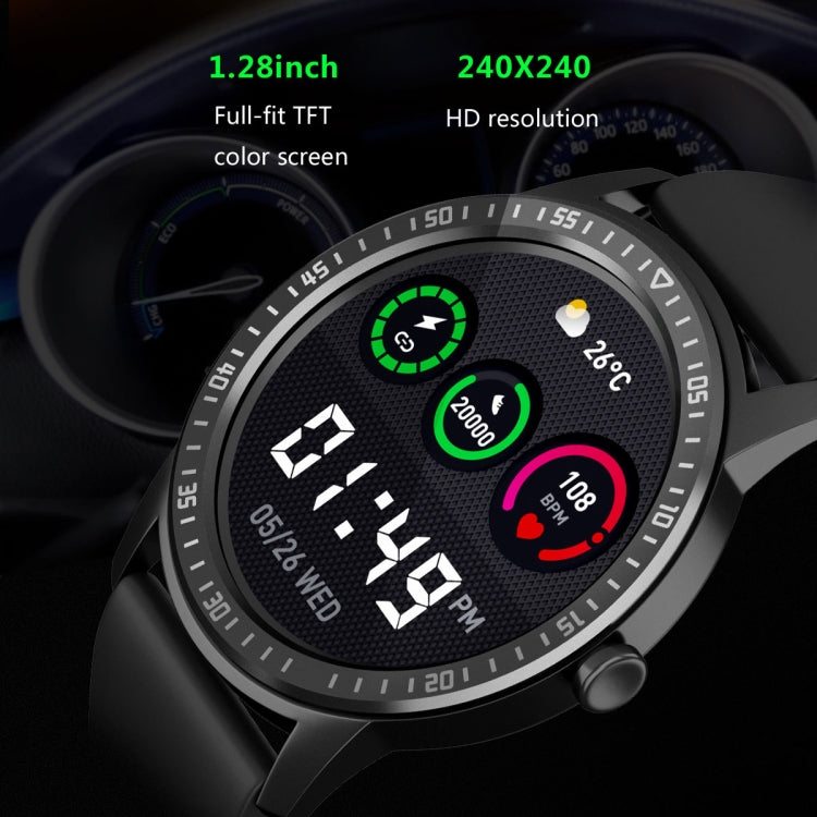 Q669 1.28 inch TFT Screen Smart Watch, Support Real-time Heart Rate Measurement