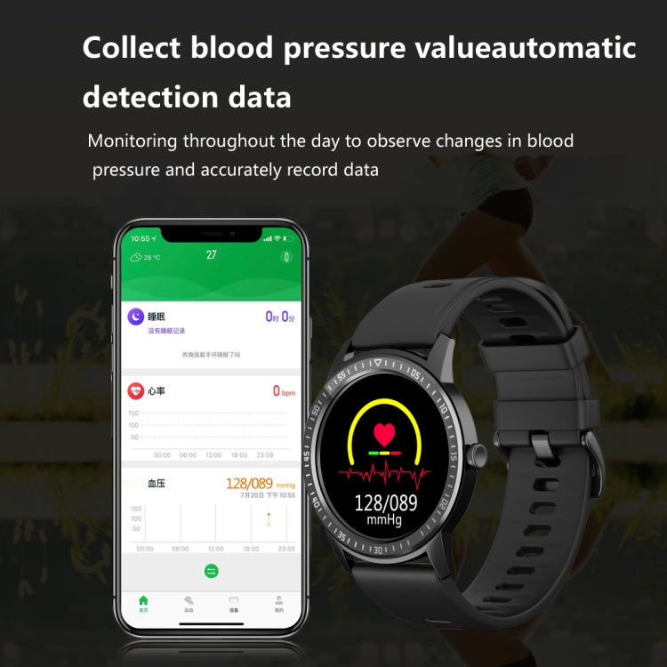 Q669 1.28 inch TFT Screen Smart Watch, Support Real-time Heart Rate Measurement