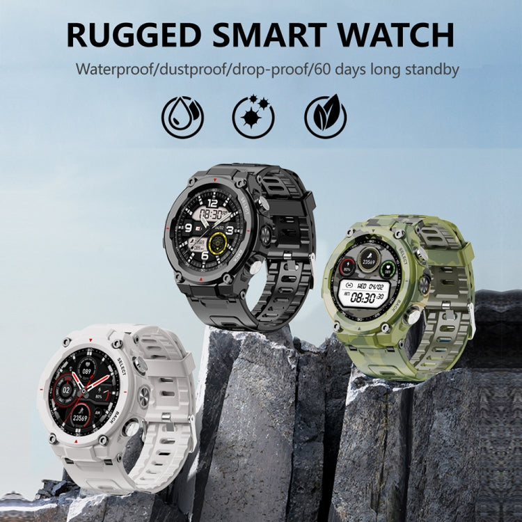 Q666K 1.28 inch TFT Screen Rugged Smart Watch(Black)