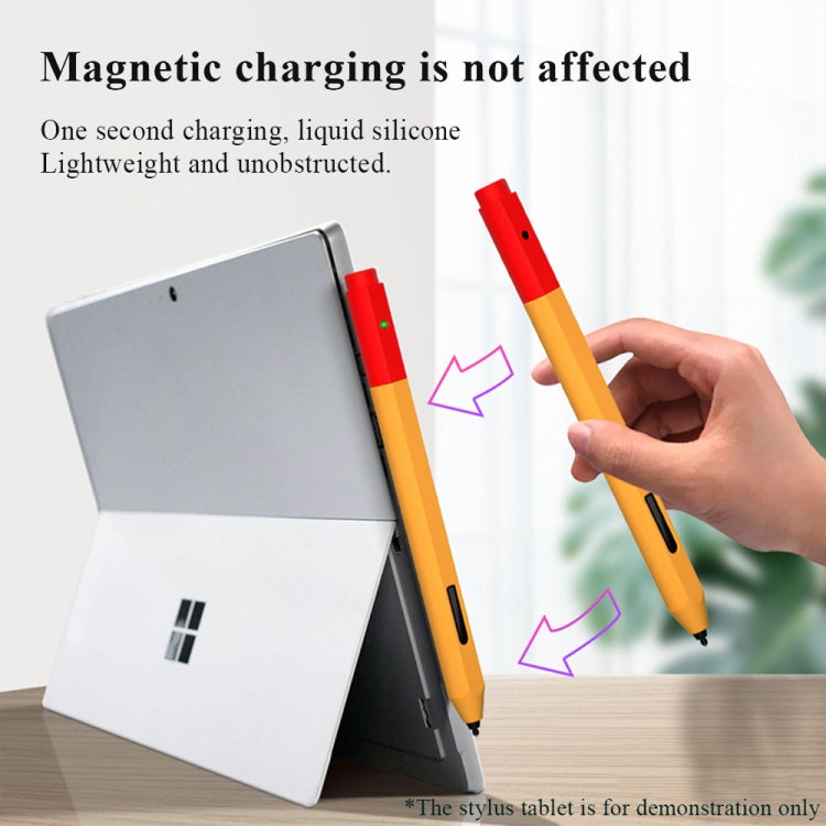 Contrasting Color Series Liquid Silicone Protective Case For MicroSoft Surface Pen