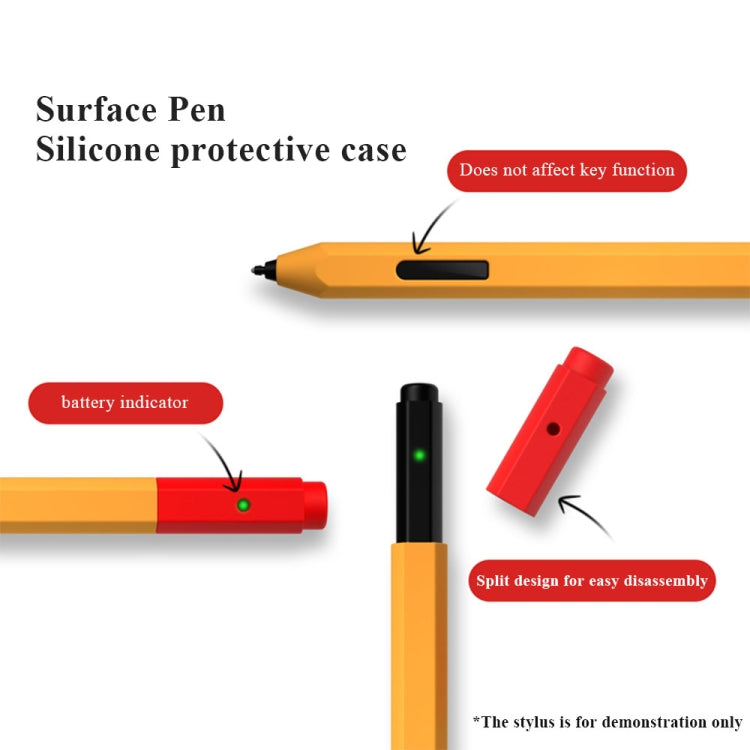 Contrasting Color Series Liquid Silicone Protective Case For MicroSoft Surface Pen