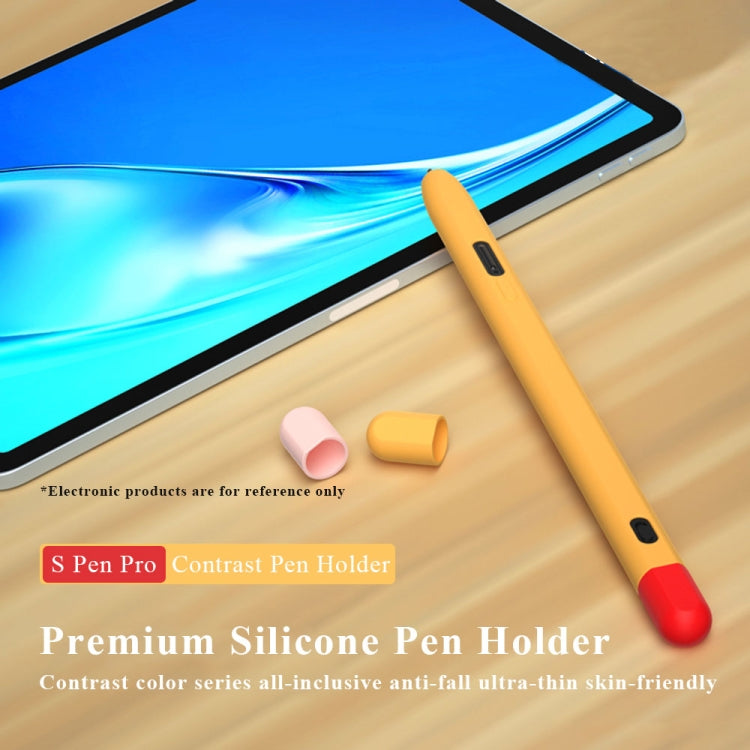 Contrasting Color Series Liquid Silicone Protective Case For Samsung Galaxy Tab S Pen Pro