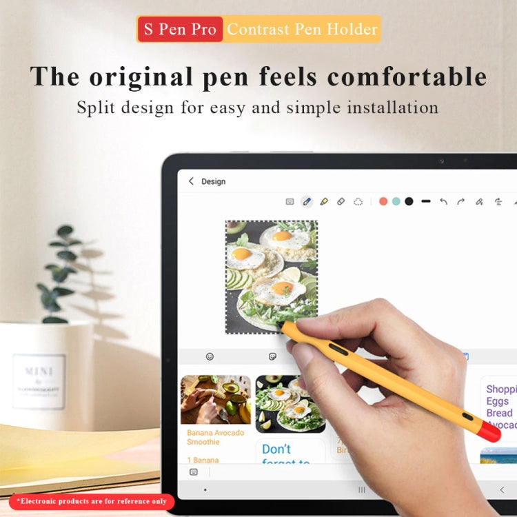 Contrasting Color Series Liquid Silicone Protective Case For Samsung Galaxy Tab S Pen Pro