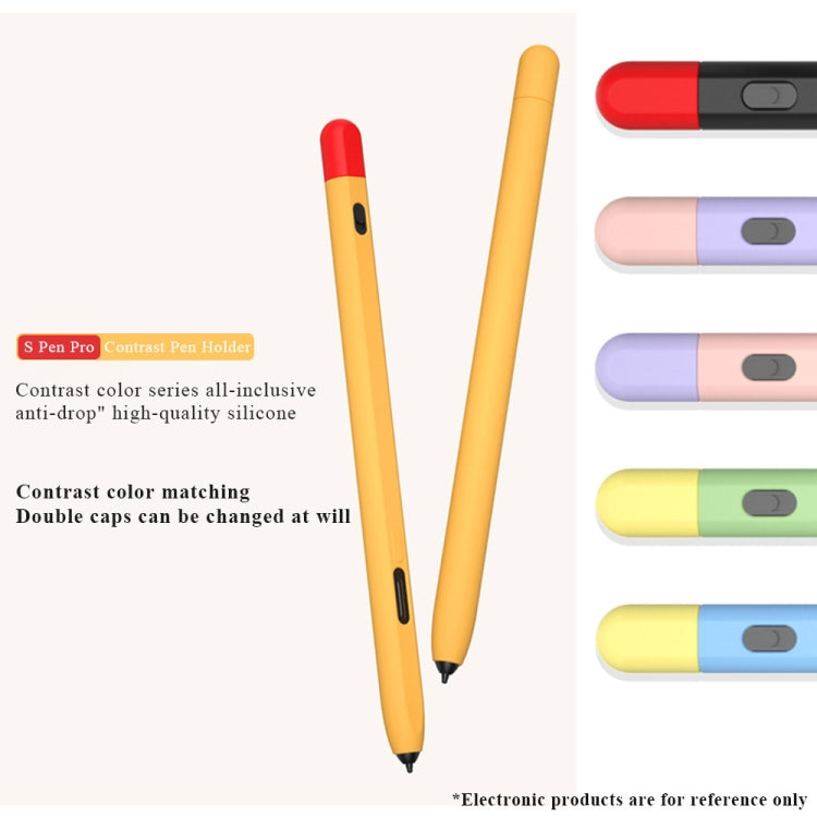 Contrasting Color Series Liquid Silicone Protective Case For Samsung Galaxy Tab S Pen Pro
