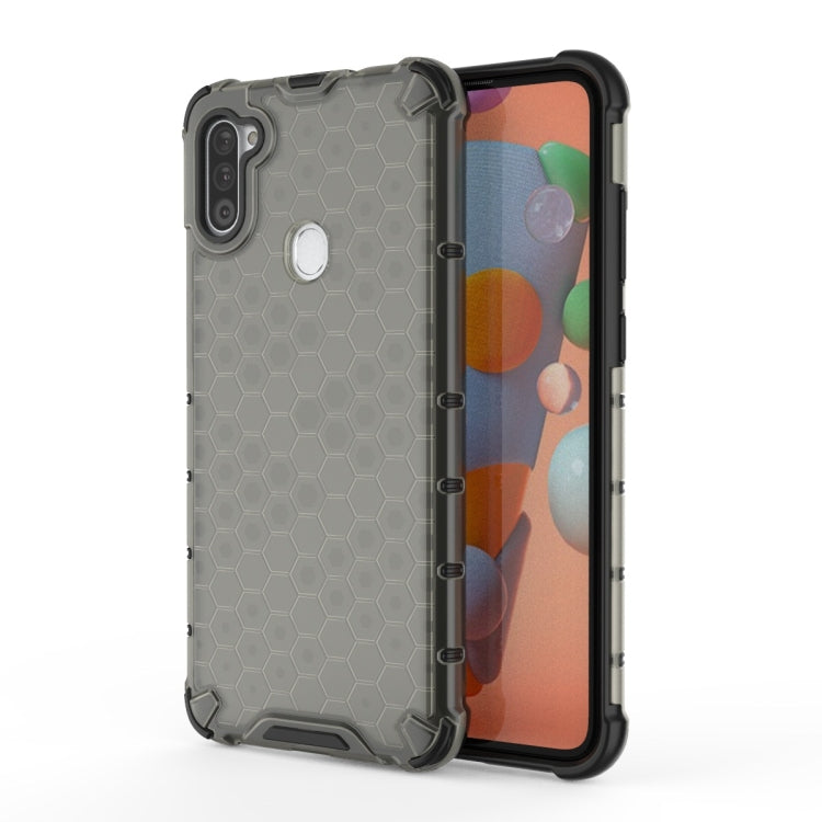 For Galaxy A11 (European Version) Shockproof Honeycomb PC + TPU Protective Case