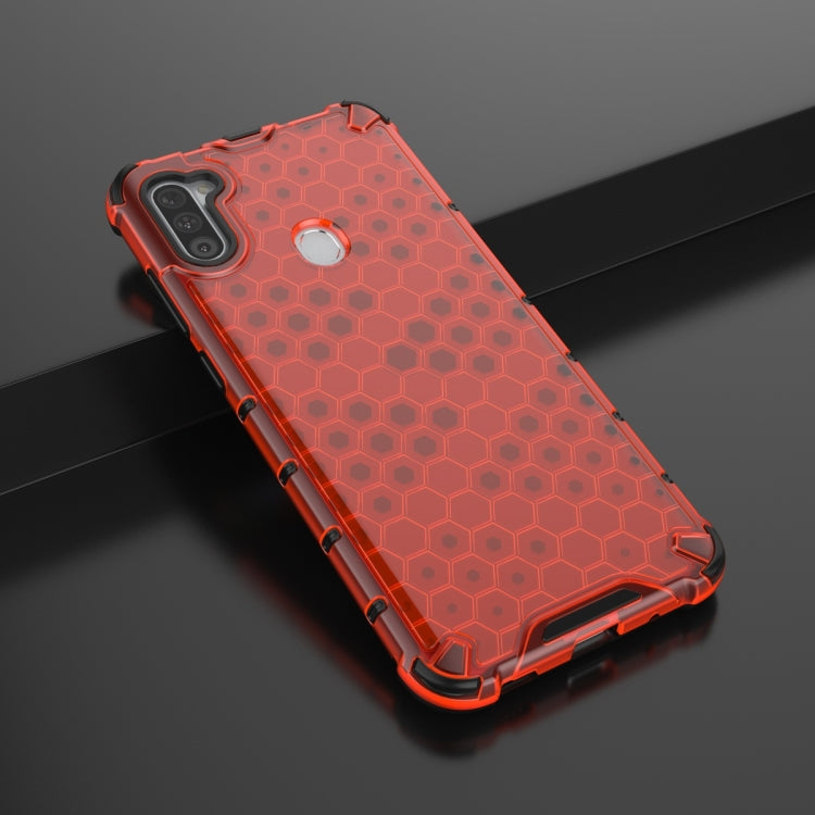 For Galaxy A11 (European Version) Shockproof Honeycomb PC + TPU Protective Case