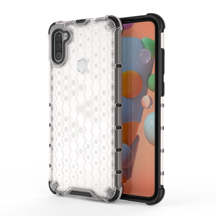 For Galaxy A11 (European Version) Shockproof Honeycomb PC + TPU Protective Case
