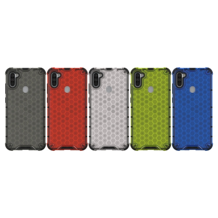 For Galaxy A11 (European Version) Shockproof Honeycomb PC + TPU Protective Case