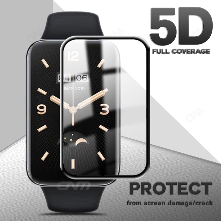 5 PCS For Xiaomi Mi Band 7 Pro 3D Composite Hot Bending Screen Film Protector
