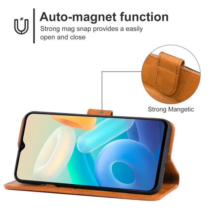 For vivo Y77 Leather Phone Case