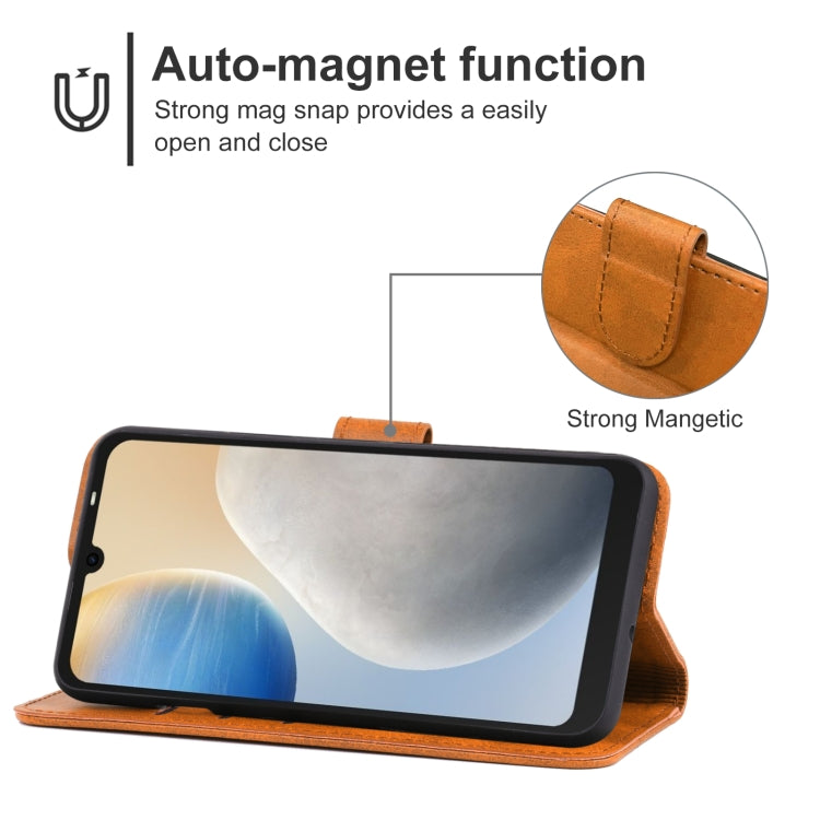For Tecno Pop 6 Leather Phone Case