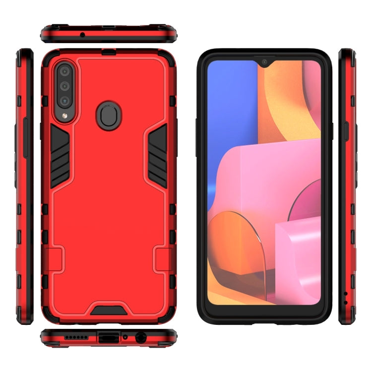 For Galaxy A20s 3 in 1 Full Coverage Shockproof PC + TPU Protective Case