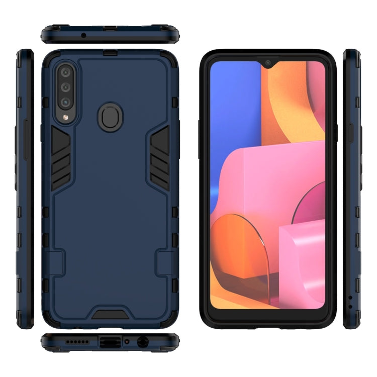 For Galaxy A20s 3 in 1 Full Coverage Shockproof PC + TPU Protective Case