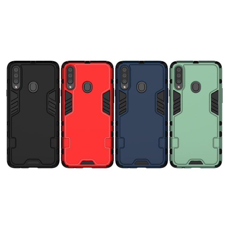 For Galaxy A20s 3 in 1 Full Coverage Shockproof PC + TPU Protective Case