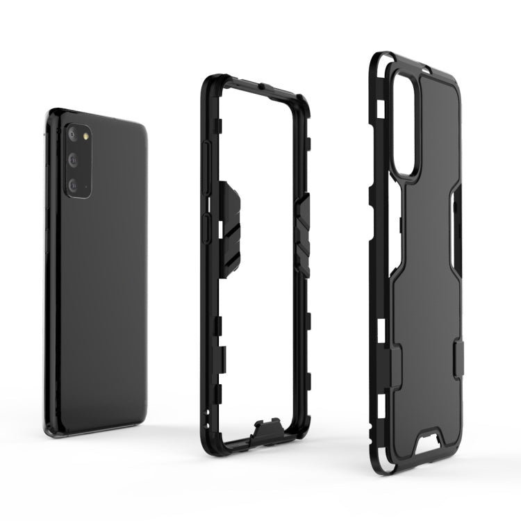 For Galaxy S20 3 in 1 Full Coverage Shockproof PC + TPU Protective Case