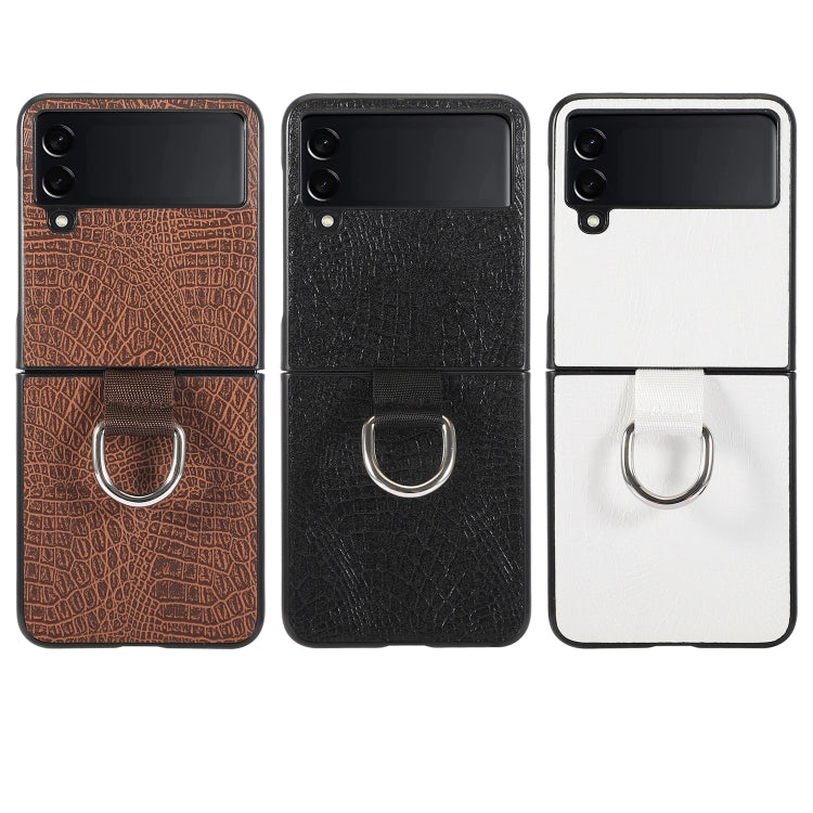 For Samsung Galaxy Z Flip3 5G Leather Shockproof Phone Case