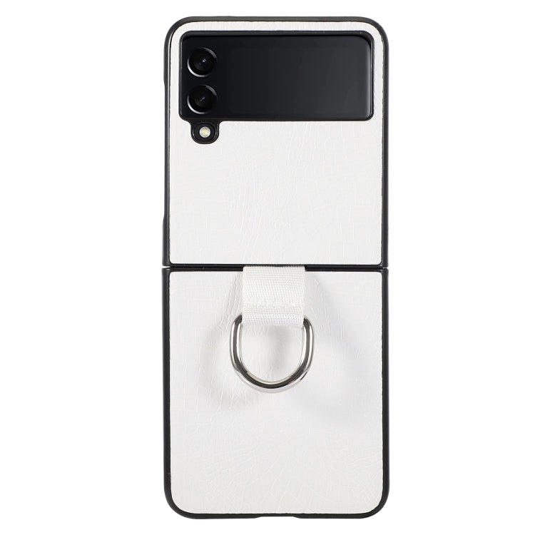For Samsung Galaxy Z Flip4 Leather Shockproof Phone Case