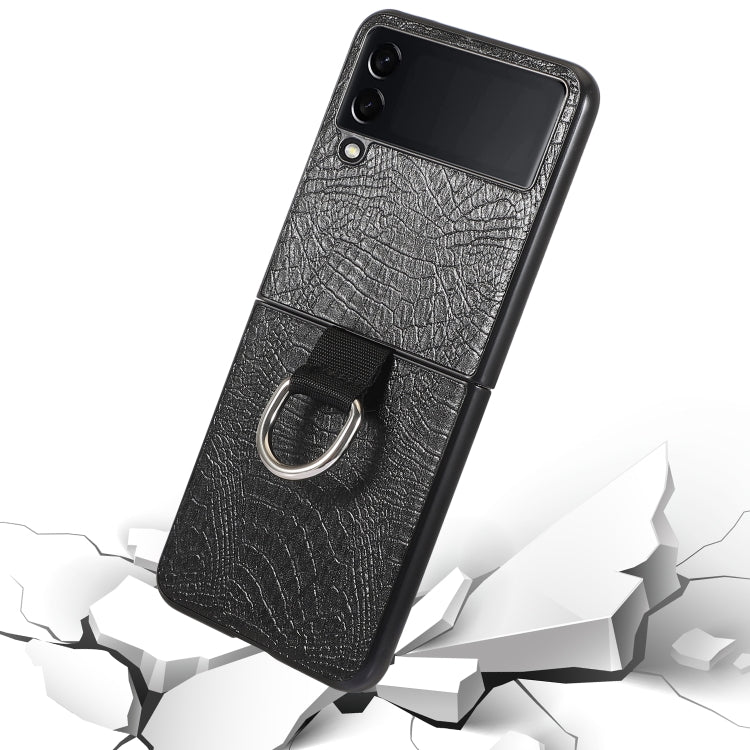 For Samsung Galaxy Z Flip4 Leather Shockproof Phone Case