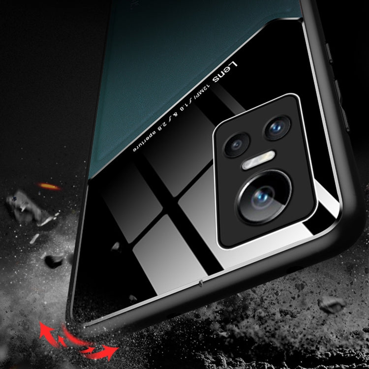 For OPPO Realme GT Neo3 All-inclusive Leather + Organic Glass Phone Case