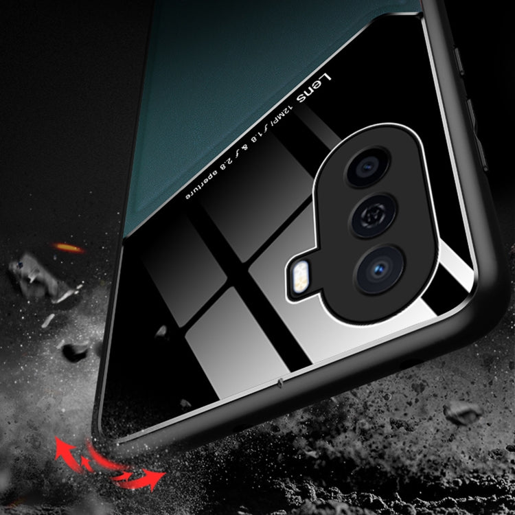 For Huawei Enjoy 50 All-inclusive Leather + Organic Glass Phone Case