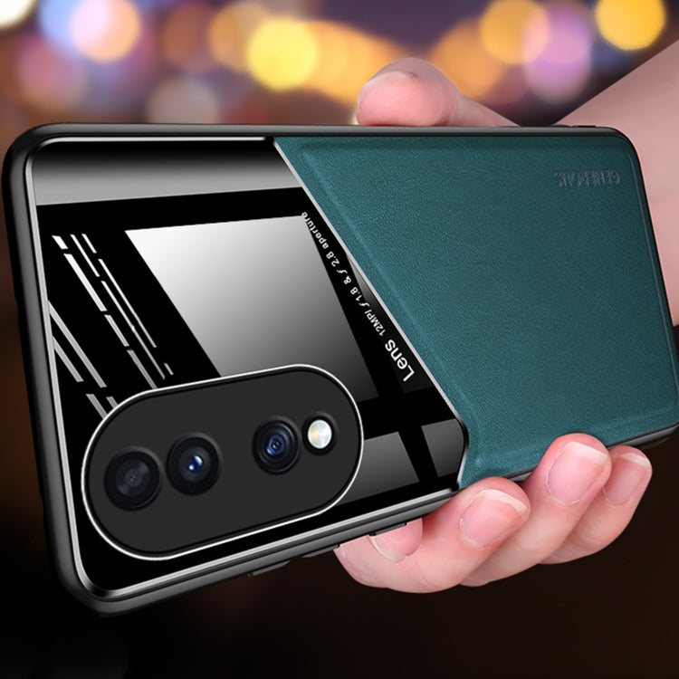 For Honor 70/70 Pro All-inclusive Leather + Organic Glass Phone Case