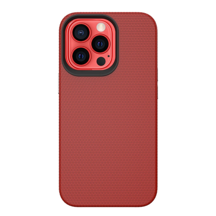 For iPhone 14 Pro Max Triangle Armor Texture Phone Case