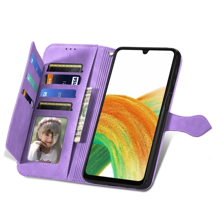 For Samsung Galaxy A13 4G Embossed Flower Shockproof Leather Phone Case