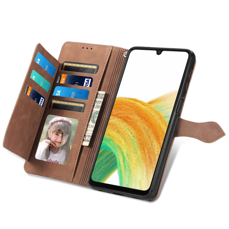For Samsung Galaxy A13 4G Embossed Flower Shockproof Leather Phone Case