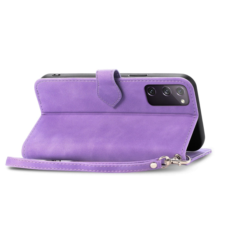 For Samsung Galaxy S20 FE Embossed Flower Shockproof Leather Phone Case