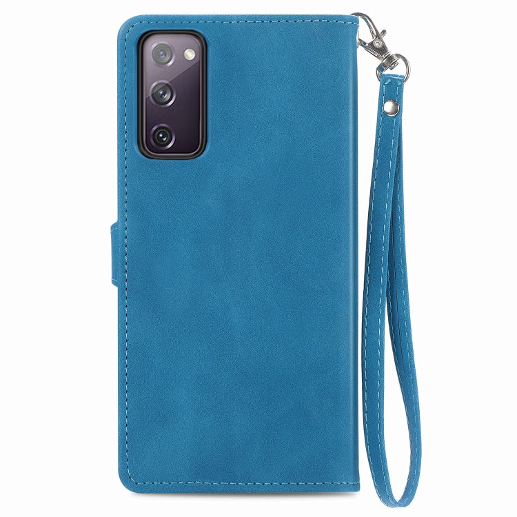 For Samsung Galaxy S20 Ultra Embossed Flower Shockproof Leather Phone Case