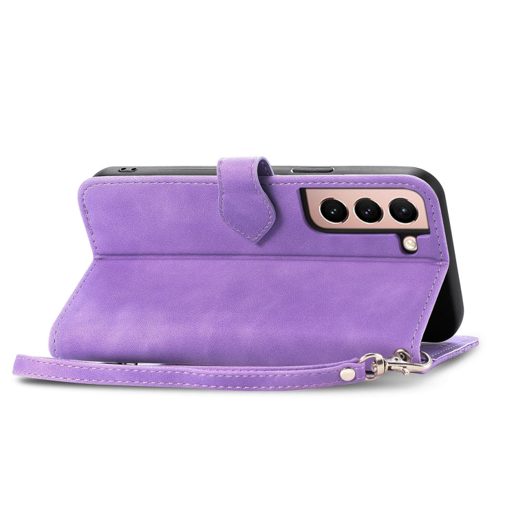 For Samsung Galaxy S21 Ultra 5G Embossed Flower Shockproof Leather Phone Case