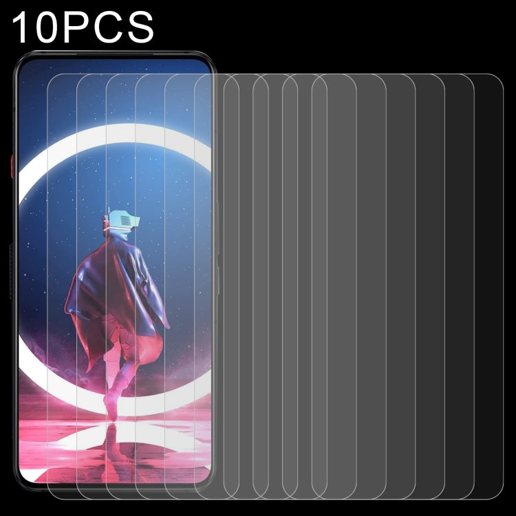 10 PCS 0.26mm 9H 2.5D Tempered Glass Film For ZTE nubia Red Magic 7S Pro