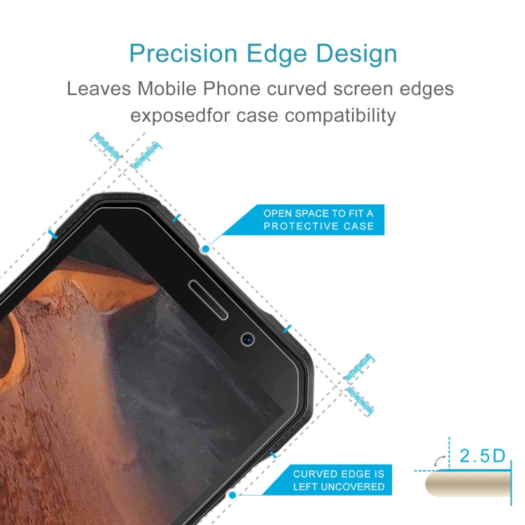 10 PCS 0.26mm 9H 2.5D Tempered Glass Film For DOOGEE S61