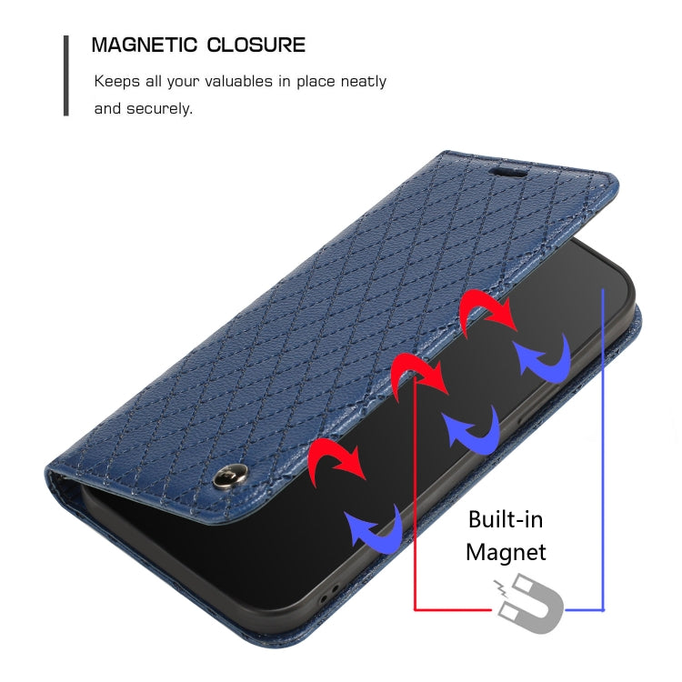 For Google Pixel 7 S11 RFID Diamond Lattice Flip Leather Phone Case