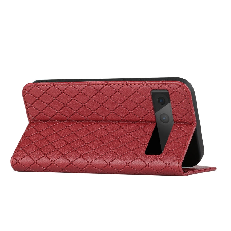 For Google Pixel 7 S11 RFID Diamond Lattice Flip Leather Phone Case