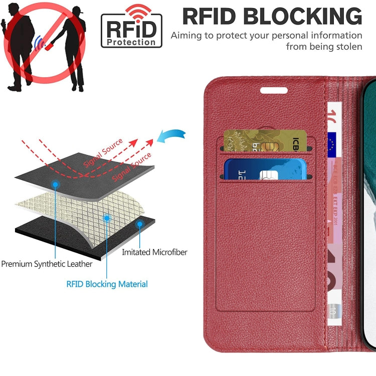 For Google Pixel 7 S11 RFID Diamond Lattice Flip Leather Phone Case