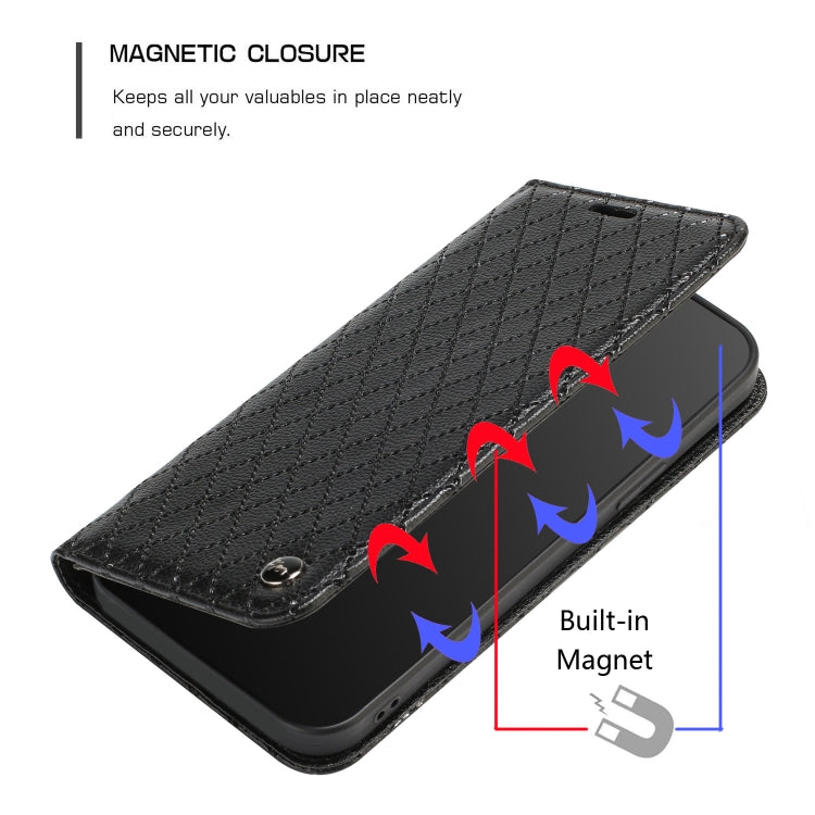 For Google Pixel 7 S11 RFID Diamond Lattice Flip Leather Phone Case