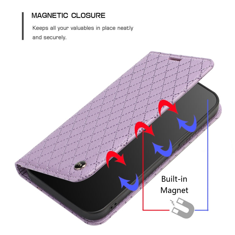 For Google Pixel 7 Pro S11 RFID Diamond Lattice Flip Leather Phone Case