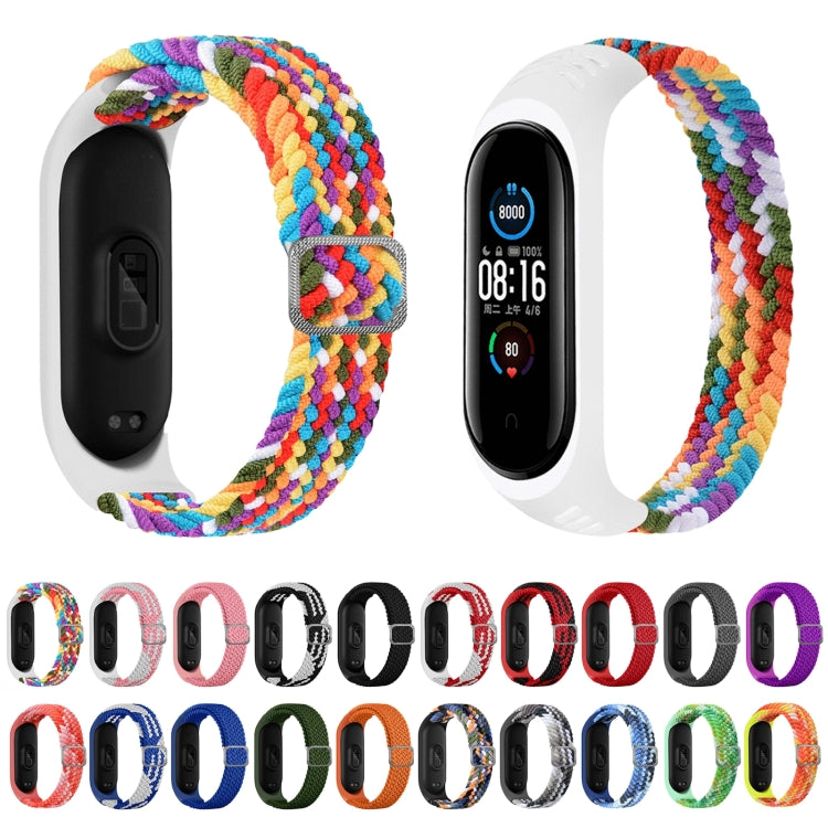 For Xiaomi Mi Band 7 Adjustable Nylon Braided Elasticity Watch Band