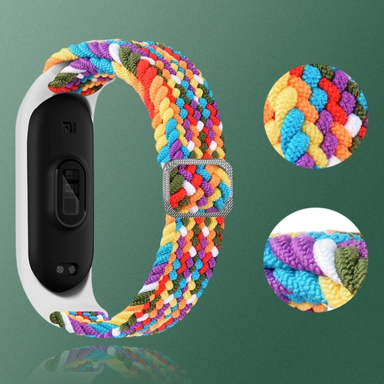 For Xiaomi Mi Band 7 Adjustable Nylon Braided Elasticity Watch Band