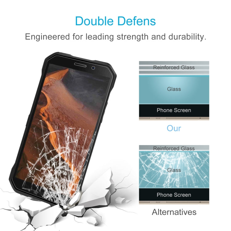 50 PCS 0.26mm 9H 2.5D Tempered Glass Film For DOOGEE S61