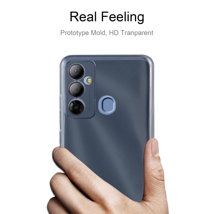 For Tecno POP 6 Go 0.75mm Ultra-thin Transparent TPU Phone Case