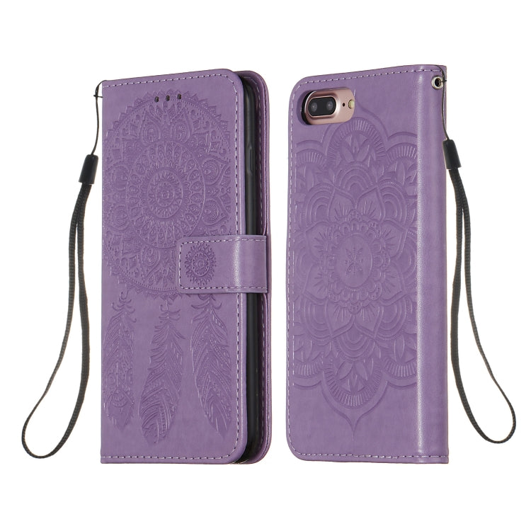 For iPhone 6 Plus / 6s Plus Dream Catcher Printing Horizontal Flip Leather Case with Holder & Card Slots & Wallet & Lanyard