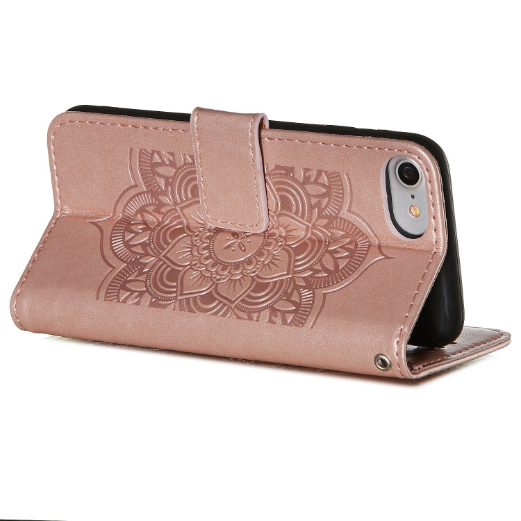 For iPhone SE 2022 / SE 2020 / 8 / 7 Dream Catcher Printing Horizontal Flip Leather Case with Holder & Card Slots & Wallet & Lanyard
