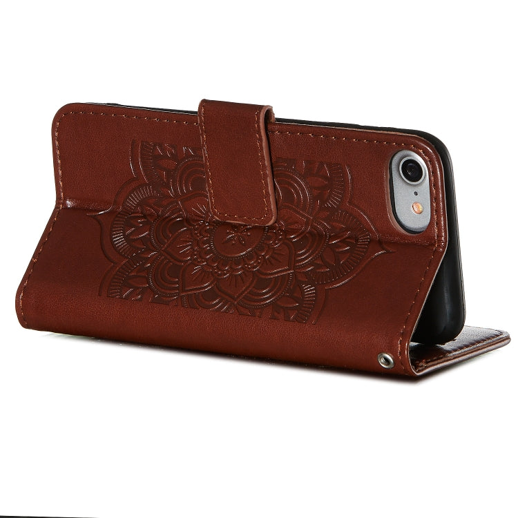 For iPhone SE 2022 / SE 2020 / 8 / 7 Dream Catcher Printing Horizontal Flip Leather Case with Holder & Card Slots & Wallet & Lanyard